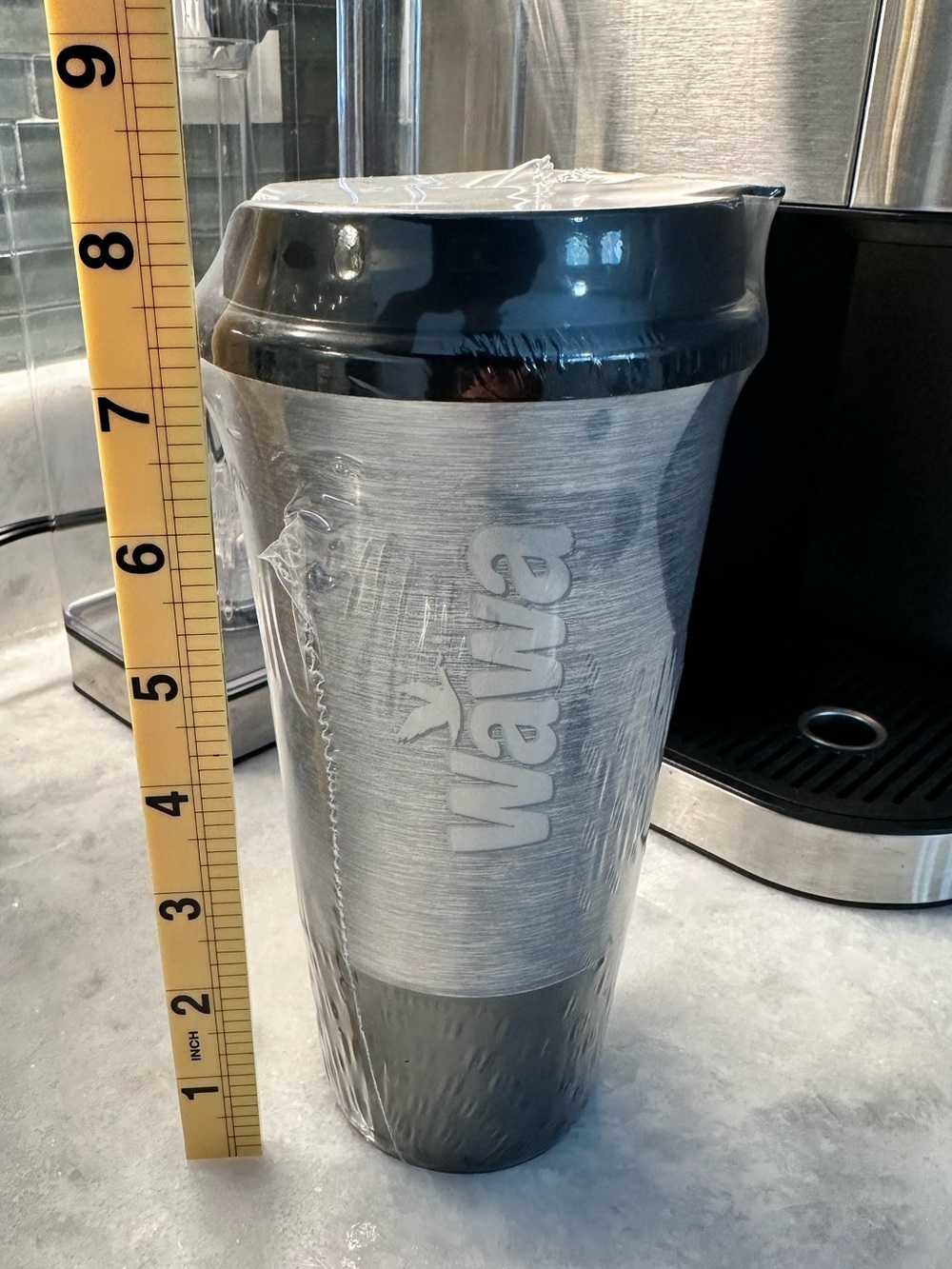 Wawa Official 20oz Insulated Gray and Black Travel Tumbler - Picture 7 of 7
